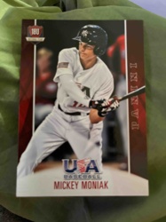 Mickey Moniak USA Baseball Panini Trading Card