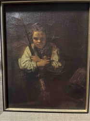 Painting of a Girl with a Staff
