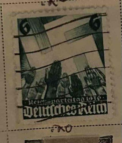 Nazi Germany 'Reichsparteitag 1936' Postage Stamp