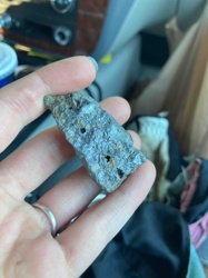Metallic Mineral or Slag Fragment