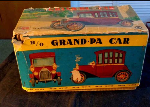 Vintage Rosko Tested B/O Grand-Pa Car (In Original Box)