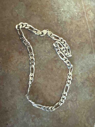 925 Silver Figaro Chain Necklace