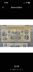 Confederate States of America - State of Mississippi $100 Banknote (Reproduction)