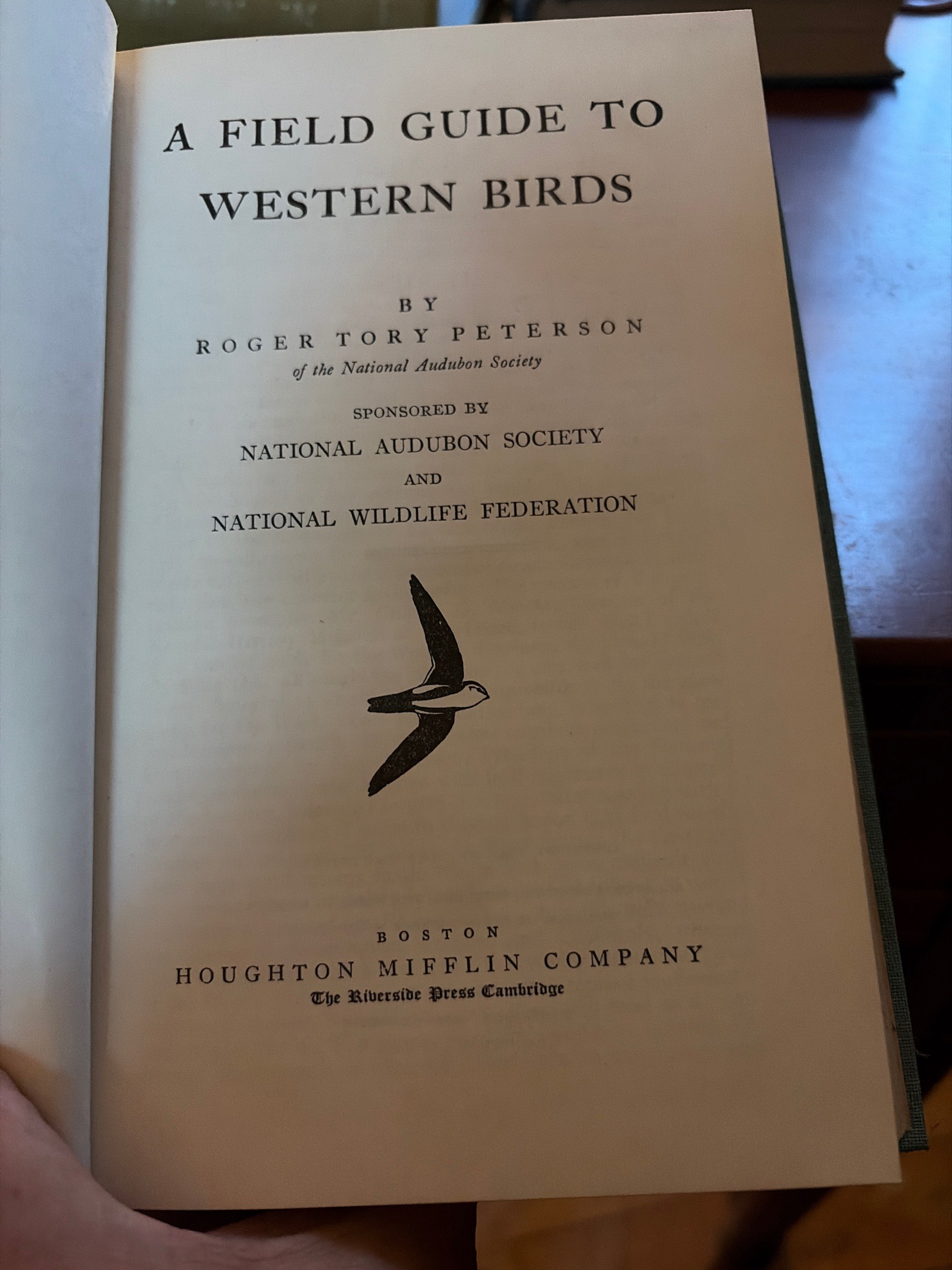 Submitted photo of A Field Guide to Western Birds by Roger Tory Peterson (not authenticated)