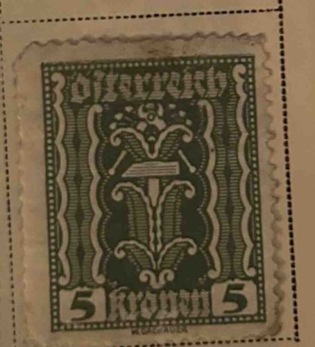Austria 5 Kronen Stamp