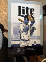 Miller Lite Kansas City Royals Advertising Sign