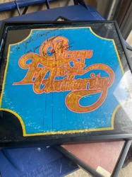 Framed and Autographed Chicago Transit Authority Album Cover
