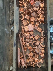 Assorted Copper Electrical Connectors and Scrap Metal