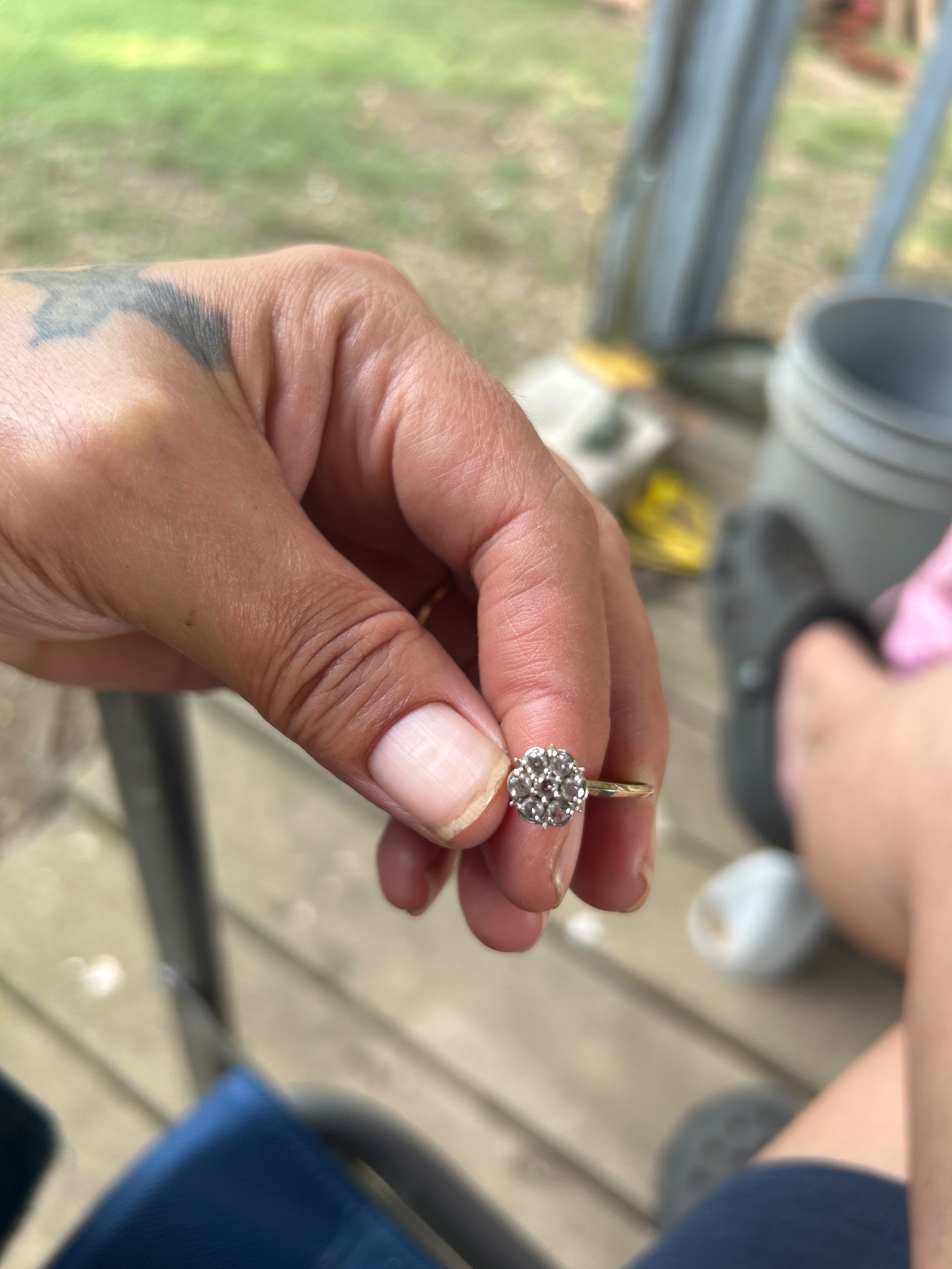 Submitted photo of Cluster diamond ring