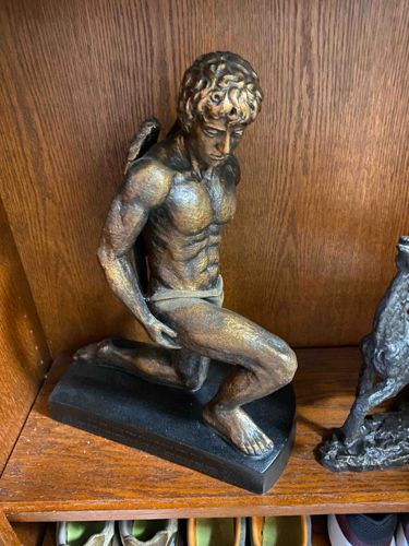 Kneeling Angelic Figure Sculpture