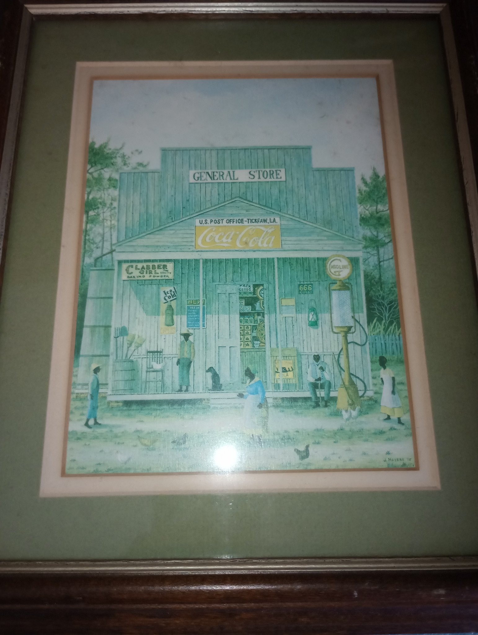 Submitted photo of Framed print signed 'J. Myers 78'