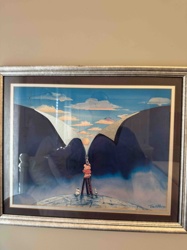 Ziggy 'Unzipping the Sky' Framed Artwork by Tom Wilson