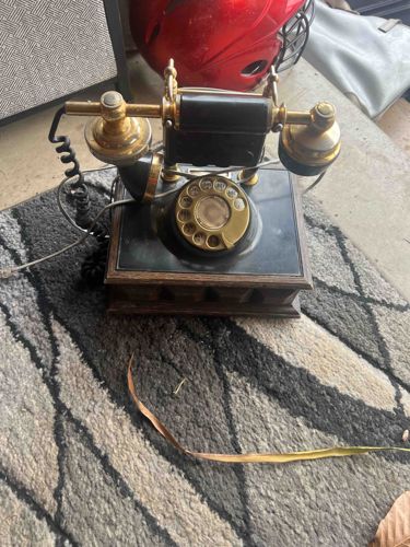 Vintage Candlestick Rotary Telephone