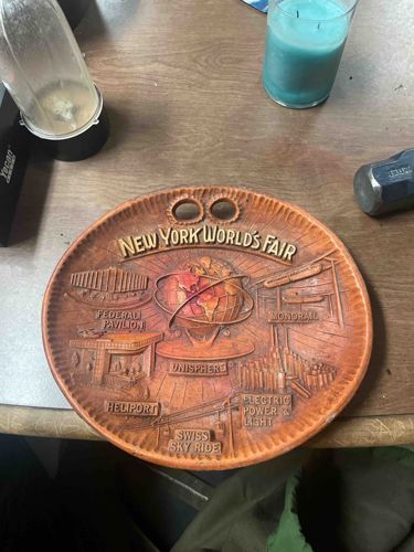 1964-1965 New York World's Fair Commemorative Plaque