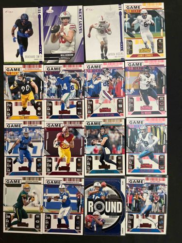 Collection of Panini Contenders Football Trading Cards