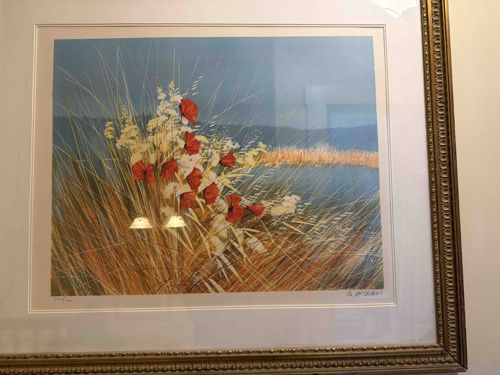 Limited Edition Print 'Poppies by the Water' by G. Harvey