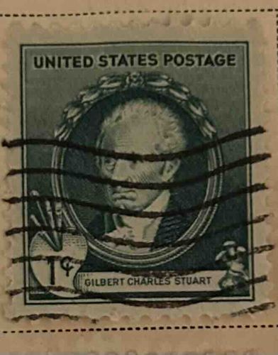 1-cent Gilbert Charles Stuart U.S. Postage Stamp
