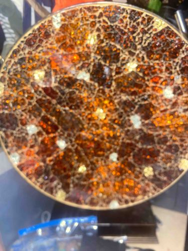 Mosaic Patterned Circular Plate/Tray