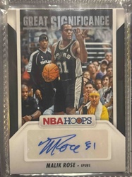Malik Rose Autographed NBA Hoops Trading Card