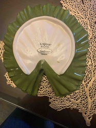 Antiqua Studio 70.0 Ambiance Green Leaf Decorative Plate
