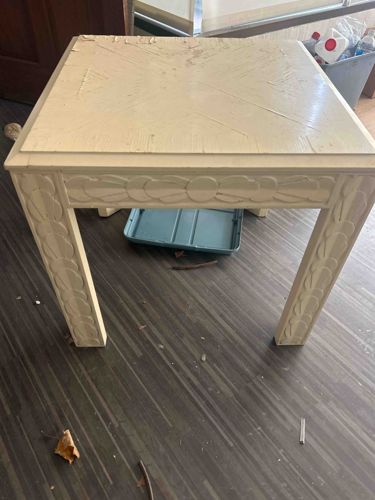 Hollywood Regency Style Carved Side Table