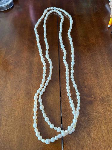 Long Freshwater Baroque Pearl Necklace