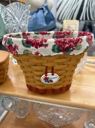 Longaberger Geranium Basket with Liner