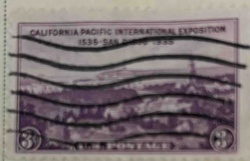 1935 California Pacific International Exposition Postal Stamp