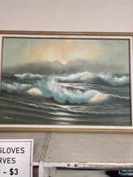 Seascape Oil Painting by S. Hunter
