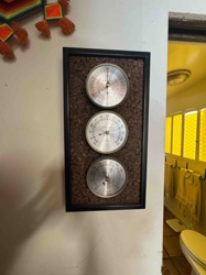 Framed Three-in-One Weather Station (Barometer, Thermometer, Hygrometer)