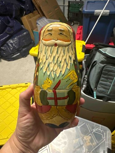 Hand-Painted Wooden Santa Claus Matryoshka Doll