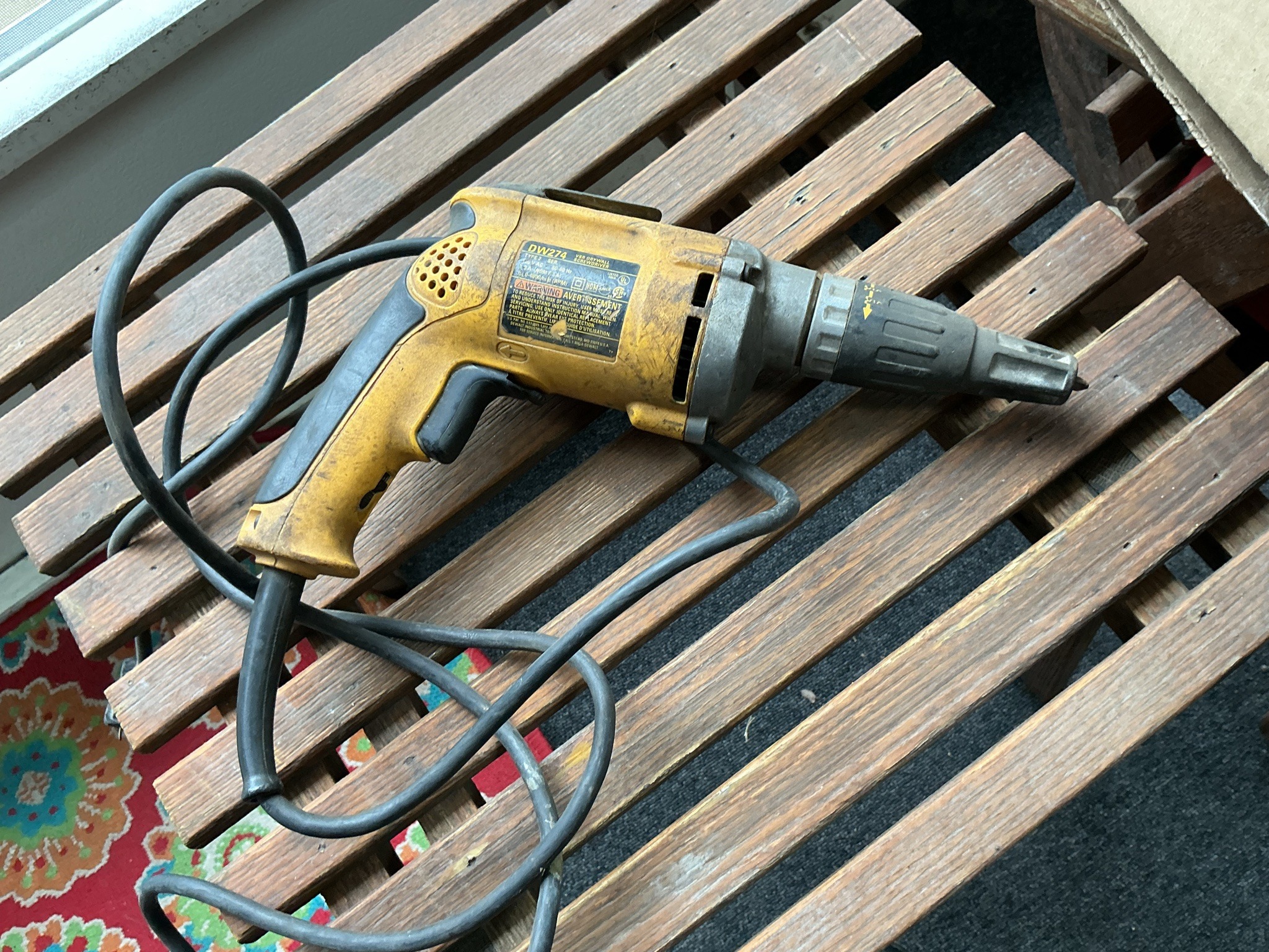 Submitted photo of DeWalt DW274 Drywall Screwdriver (not authenticated)