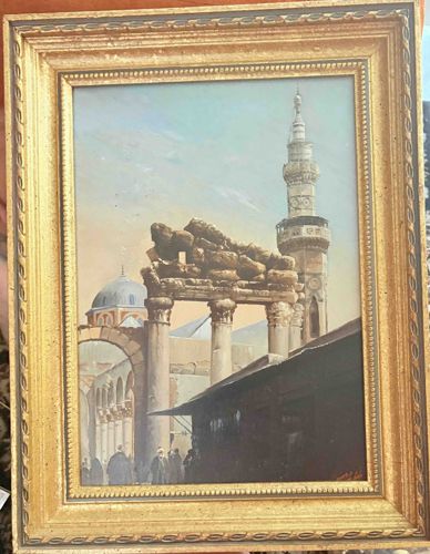 Orientalist Painting titled 'Shiraz' by Germain Leopold Tabar