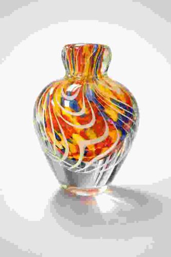 Murano Style Art Glass Miniature Vase