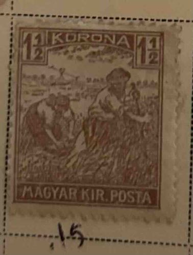 Agricultural Scene Hungarian Stamp