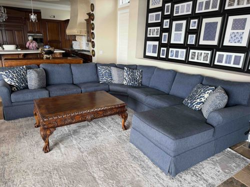 Ornate Carved Mahogany Rococo Style Coffee Table