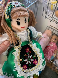 Folk Art Rag Doll in Traditional Attire