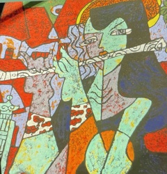 Woman with Flute (after Picasso)