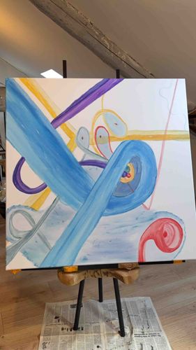 Contemporary Abstract Expressionist Canvas Painting