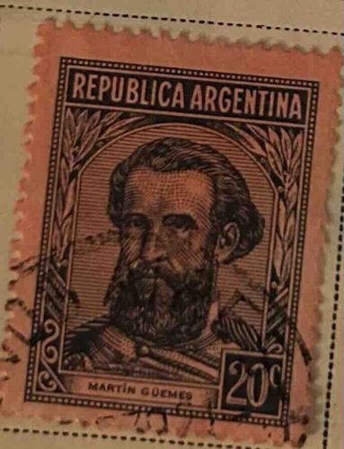 Martín Güemes 20c Postage Stamp