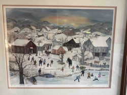 Christmas Frolic Print by Lowell Herrero