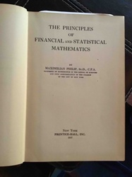 The Principles of Financial and Statistical Mathematics by Maximilian Philip