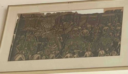 Traditional Balinese Ubud-Style Painting on Fabric