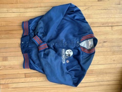 Vintage New England Patriots Satin Bomber Jacket