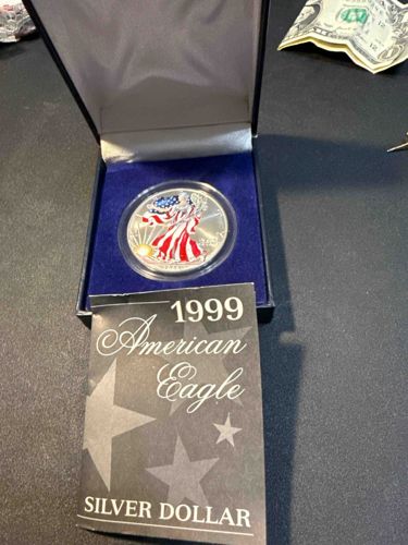 1999 Colorized American Eagle Silver Dollar