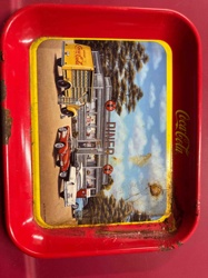Vintage Coca-Cola Diner Scene Serving Tray