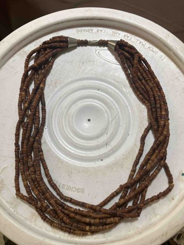 Multi-Strand Disk Bead Necklace