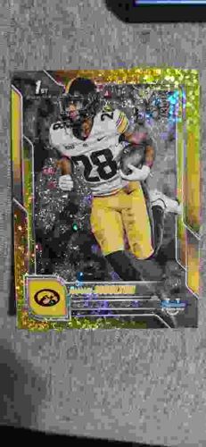 2023 Bowman University Chrome Football card featuring James Johaneson