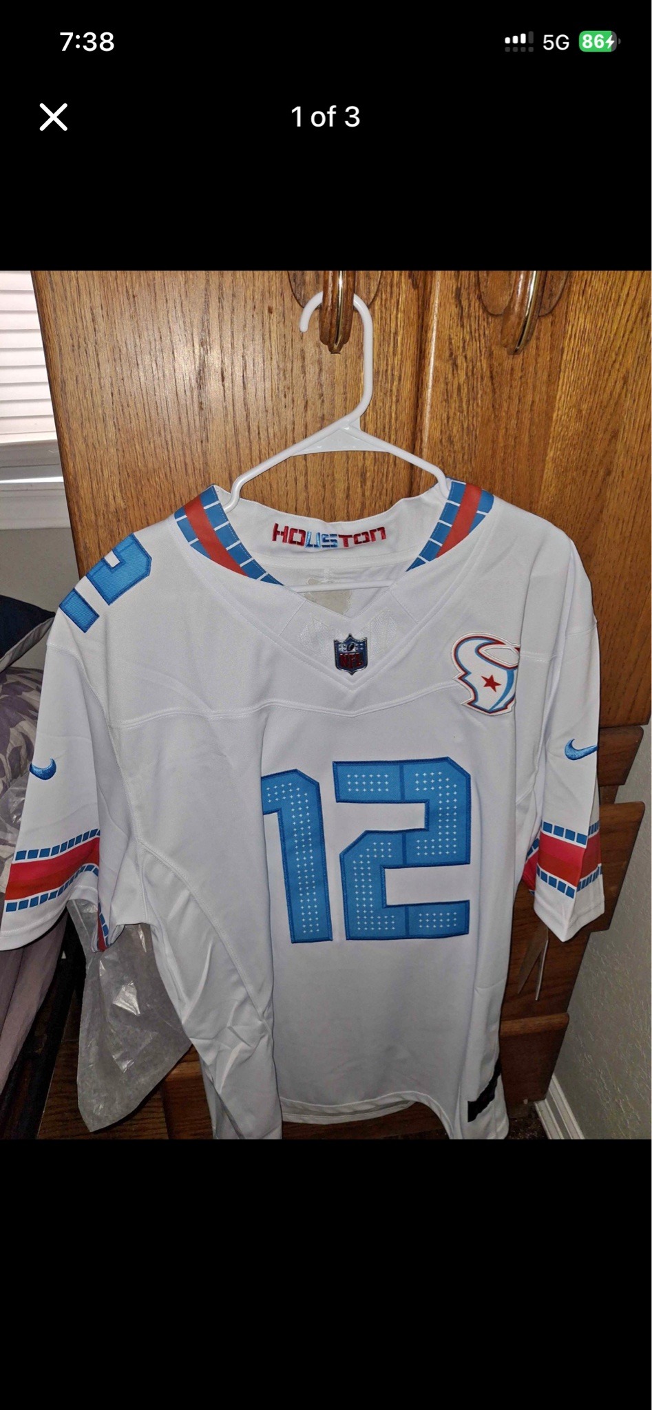 Submitted photo of Nike Houston Texans Football Jersey (not authenticated)