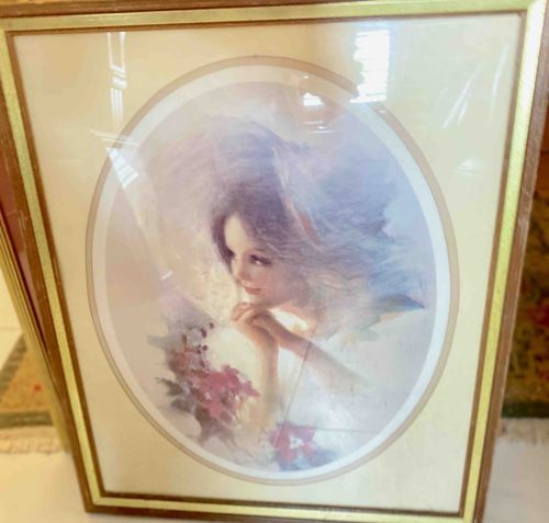 Framed Musical 'Angel' Print